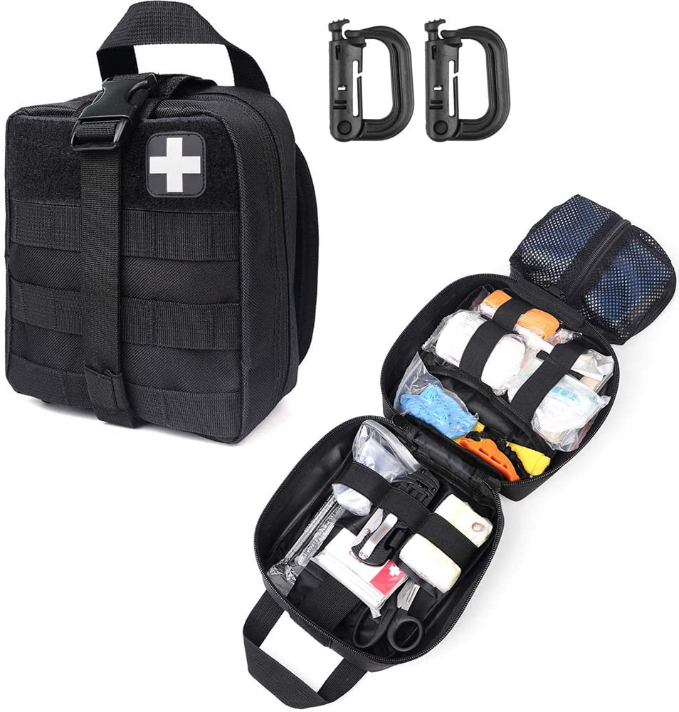 BlackTactical First Aid Military Medical-påse inkluderar Röda Korset-lappen