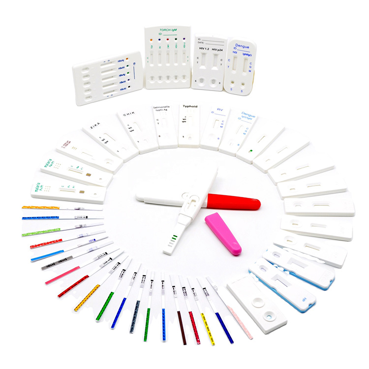 Medicinsk diagnostisk antigen med hög noggrannhet och neutraliserande antikropp Malaria Igg Igm Hiv Hcg Flus Pcr A+b Swab Rapid Test Kit